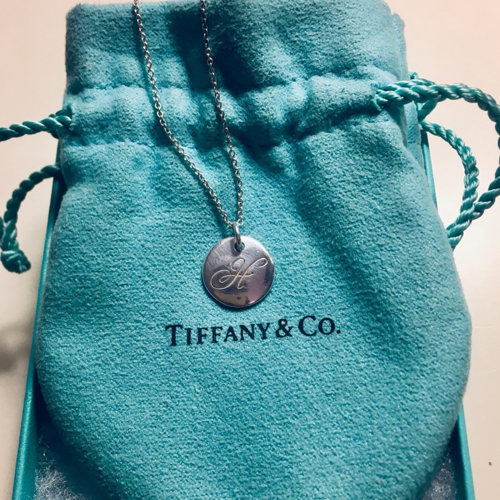 Tiffany & Co. H Initial Pendant Necklace